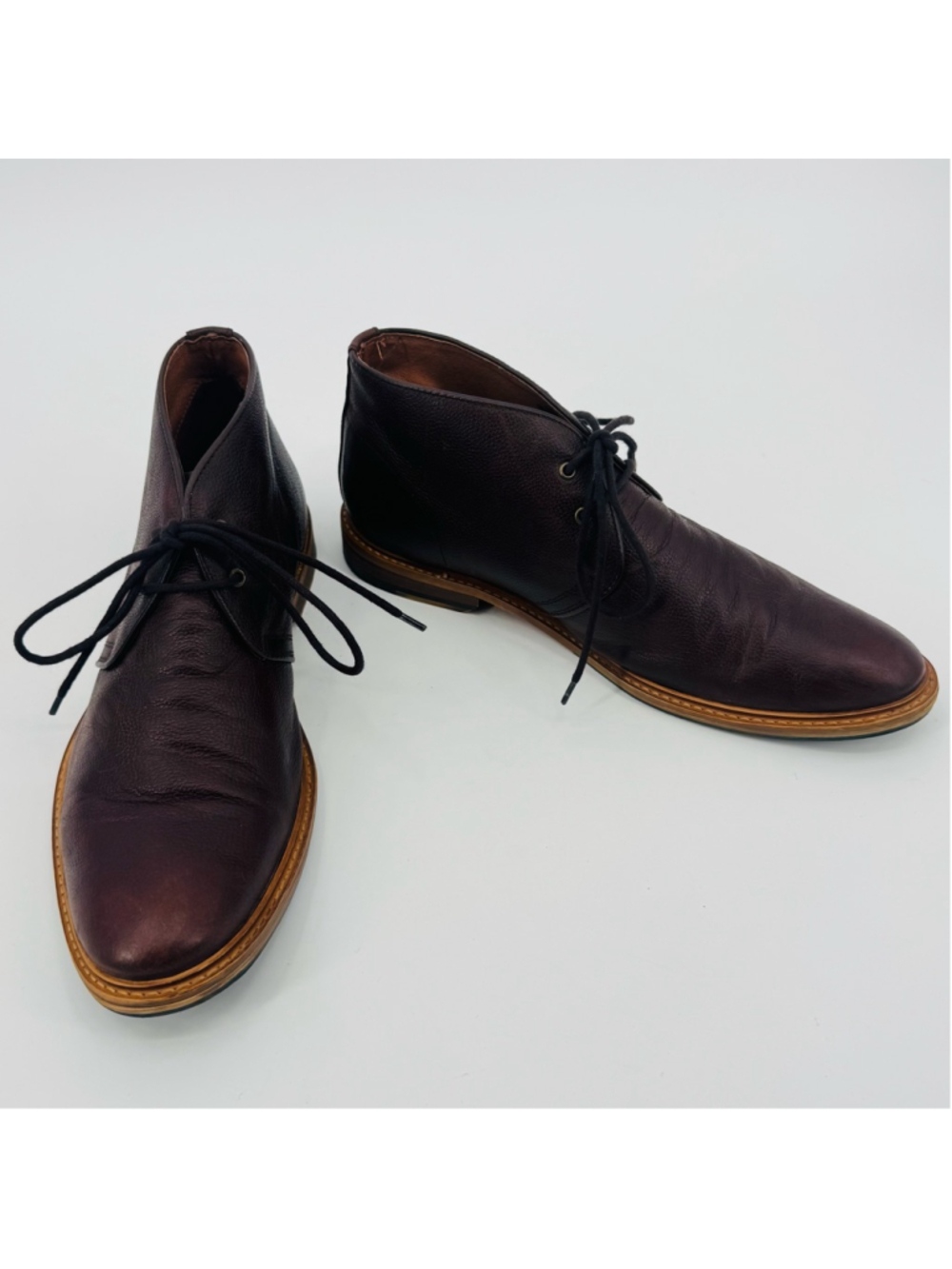 Supply Lab Men's Eli Brown Brown Leather Chukka Boots 11.5